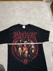 VINTAGE 2001 Slipknot T Shirt Adult Large Black Y2k Band Rock Metal Hanes Heavy