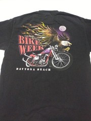 Lot Of 6 Men’s Size Large Black T-Shirts Biker Motorcycle With Damage