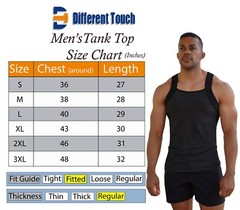 Different Touch Men’s Dry Fit Square Cut G-unit Style Tank Top A-shirts