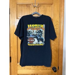 Harley Davidson Motorcycles Kansas City MO Graphic T Shirt Mens XL Black