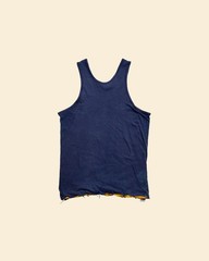 True Vintage 1960s–70s Champion Double Face Tank Jersey Blue Size L