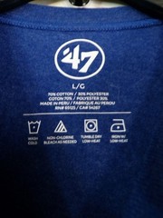 47 Brand New York Rangers Men’s Large Blue Graphic T Shirt L/G