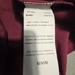 Dickies Heavyweight SHIRT Mens MEDIUM Red Burgundy Work Relaxed Long Sleeve NWT