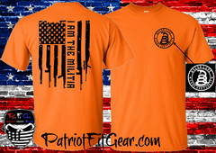 t-shirt,I Am The Militia, Molon Labe,Gun Rights,We The People,NRA,2nd Amendment