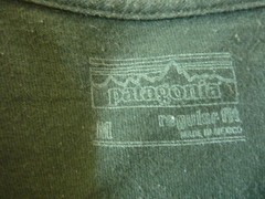 Patagonia Long Sleeve Shirt Dark Green Organic Cotton Regular Fit Adult Sz M