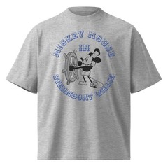 Unisex organic oversized high neck t-shirt