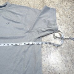 Champion Double Dry Shirt Mens 2XL Sports Short Sleeve Crew Neck Pullover Gray