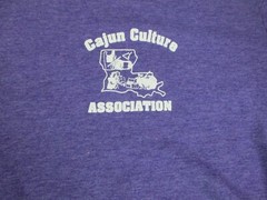 Solid Purple T-Shirt Men’s Cajun Culture White Logo No Tags Soft Material