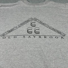 Vintage Chiropractic Shirt Adult Medium Gray Single Stitch Old Saybrook Mens 90s