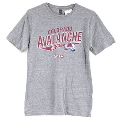 CCM Colorado Avalanche NHL Men’s Short Sleeve T-Shirt, Small, Dark Heather Grey