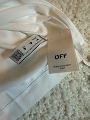 Off-White Blue Sketch Arrow Skate S/S Tee Men’s Crew Neck T-Shirt White/Blue S