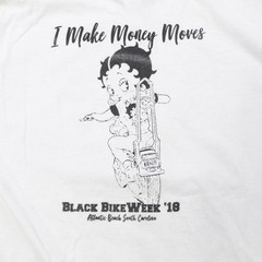 Rare VTG Black Bike Week 2018 Everyday We Lit Betty Boop T Shirt 2010s White XL
