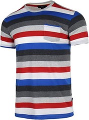 NWT ‘Beautiful Giant’ Men’s Short Sleeve T-Shirt Comfort Soft Striped (Size M)