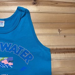 Vintage 80s Whitewater Adventure Hico West Virginia River Tank Top Shirt – Large