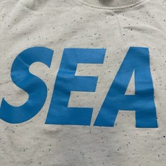 Wind And Sea T Shirt Mens M Cream Speckled Oversized Heavyweight City Urban Art