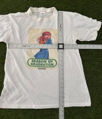 Vintage 90s Konami Anime Dating Video Game Season of Graduation Promo T-shirt