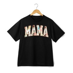 Mama Casual Tee Vintage Floral Filled MAMA Letter Mom Gift Mother’s Day T Shirt