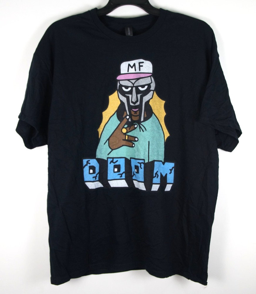 MF Doom Cartoon Shirt Black Size 2XL