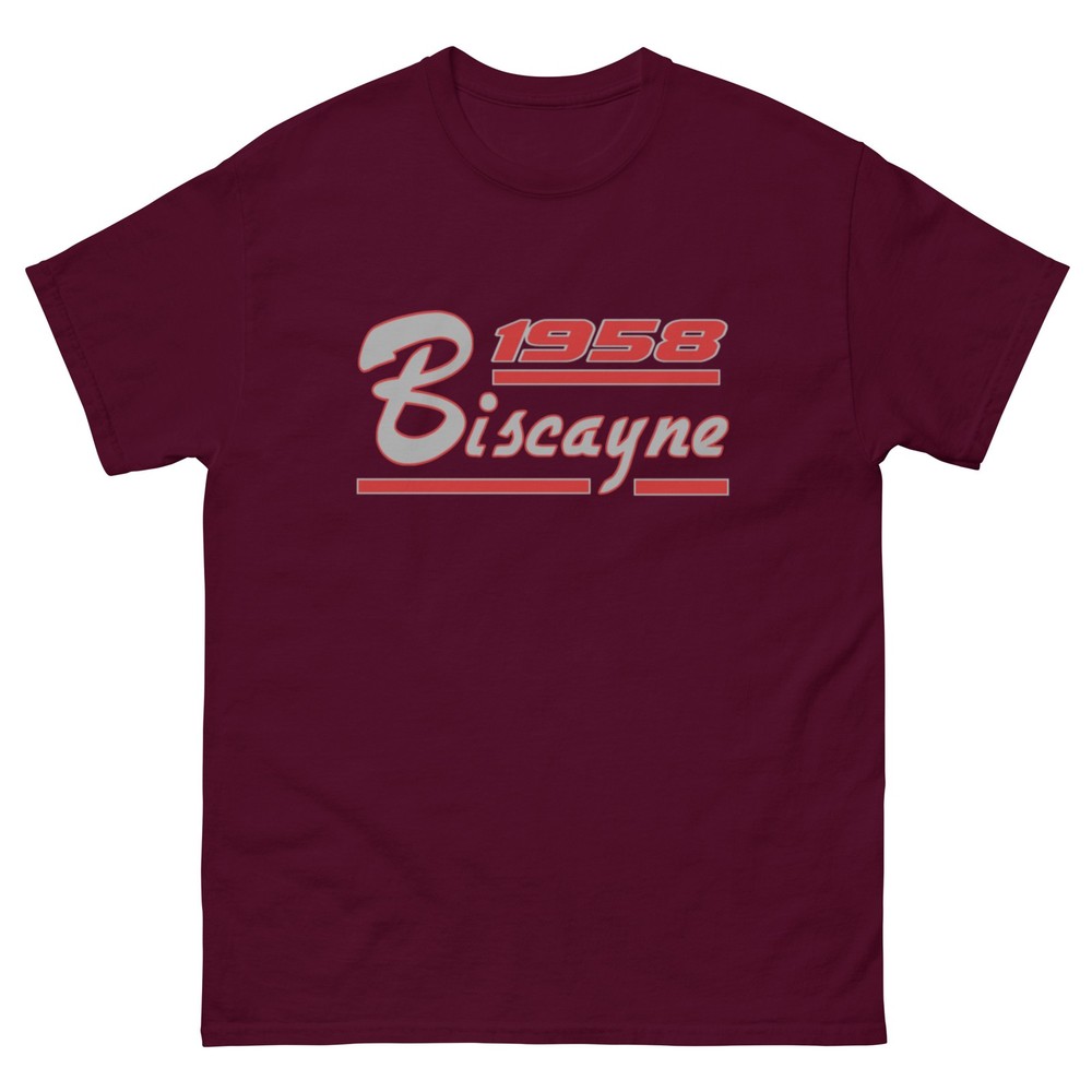 1958 BISCAYNE T SHIRT sizes SMALL thru 5XL choose from 10 COLORS!