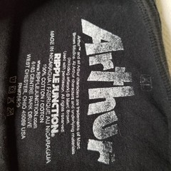 Arthur PBS Kids TV Show Black T Shirt Ripple Junction XL Stranger Things Parody