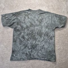 Vintage Liquid Blue Tie Dye Blank T Shirt XL Cotton 70s Hippie Music Festival
