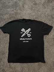 Ebay Motors “Let’s Ride” Gildan T-Shirt Size XL Black Short Sleeve Cotton