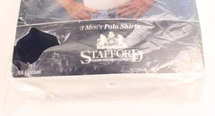 Stafford Polo Men’s L 42-44 Heavyweight 3 Pack Crew Neck White NOS Vintage