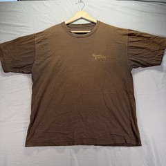 Tommy Bahama Shirt Mens Large Brown Cigar Smoking Short Sleeve Tobacco