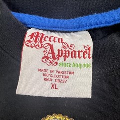 Vintage Mecca Apparel Shirt Mens XL Black Outlaws Winged Skull Roses Graphic Y2K