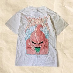 Primitive x Dragon Ball Z Collab Pink & White Majin Buu Graphic-Tee Size Small