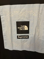 Supreme New York x The North Face Bandana Tee Used Black Large TNF SS22