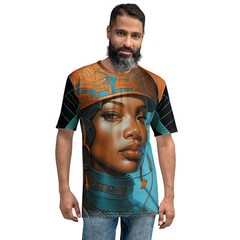 Futuristic African Lady Allover Print Unisex T-Shirt XS – 2X