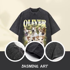 Custom Vintage Pet Personalized Pet Lover Comfort Tee