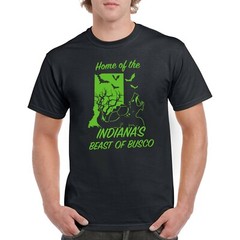 Indiana Beast of Busco- Cryptid Hunting Horror T-Shirt – Black