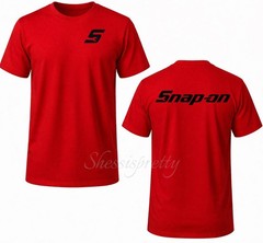 Snap-On Style Mechanic T-Shirt 100% Cotton | Work Shirt Men | Durable Graphic