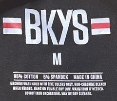 BKYS Live Fast Die Young Graphic T-Shirt Men’s Medium Black Cotton Stretch NWT
