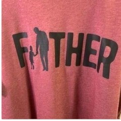 LAT Apparel Mens Maroon Father Graphic T Shirt Cotton Blend Casual Size Large