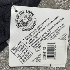 Vintage Fruit Of The Loom Turtle Neck T Shirt Mens 2XL USA Made Blank Gray XL