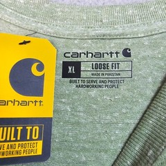 CARHARTT Shirt Men Extra Large XL GREEN Loose Fit Work Heavyweight Pocket NWT
