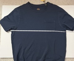 Common People T Shirt Men’s XL Ottoman Texture navy blue Short Sleeve NWT S