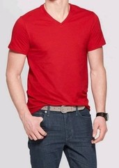 Men’s Every Wear Short Sleeve V-Neck T-Shirt – Goodfellow & Co™ Xavier Red XL