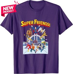 Super Friends T-Shirt – DC Hanna-Barbera – Superman, Wonder Woman, Black Vulcan