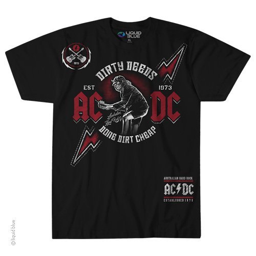 AC DC-AUSTRALIAN HARD ROCK-DirtY DeedS-T-SHIRT S-M-L-XL-XXL Angus