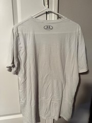 Under Armour White Logo Tee Shirt Size XL