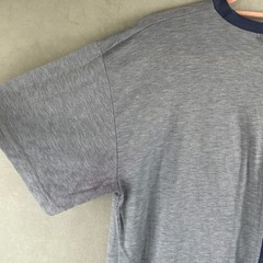 EPTM Men Split Panel T-Shirt Custom Dye Blue Gray Two Tone Streetwear USA M Read