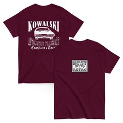 KOWALSKI AUTOMOTIVE TRANSPORT TWO SIDED T SHIRT VANISHING POINT