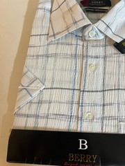 Men shirt BERRY size -L white/black/blue.