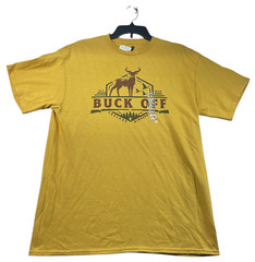 Minnesota Explorer Shirt Mens Size Large Yellow Short Sleeve 100% Cotton New