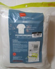 Hanes Premium Original Fit V-Neck T-shirts WHITE SMALL 7ct Fresh IQ LAY FLAT