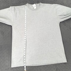 Pluma Shirt Long Sleeve Heavyweight Cotton Crewneck Gray Men Large